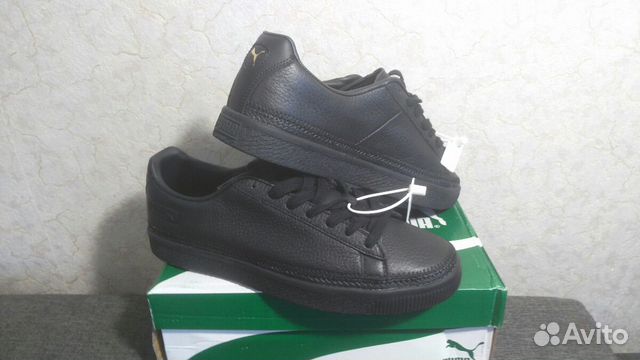 puma basket trim black