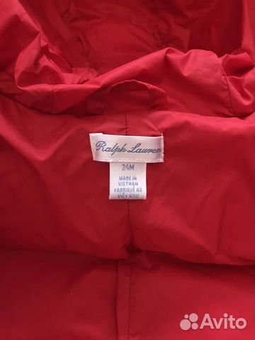 Комбинезон пуховый Ralph Lauren