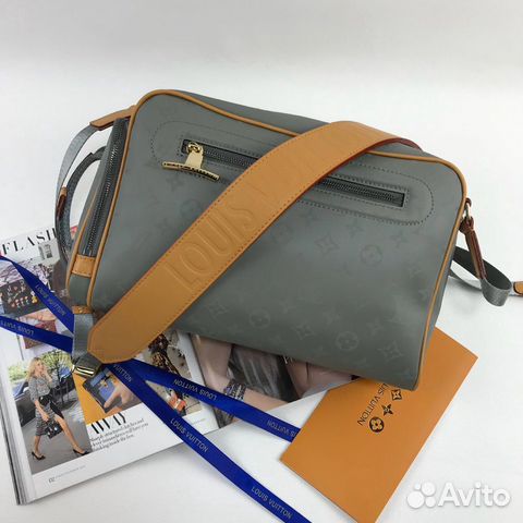 Сумка Louis Vuitton Titanium Monogram серая
