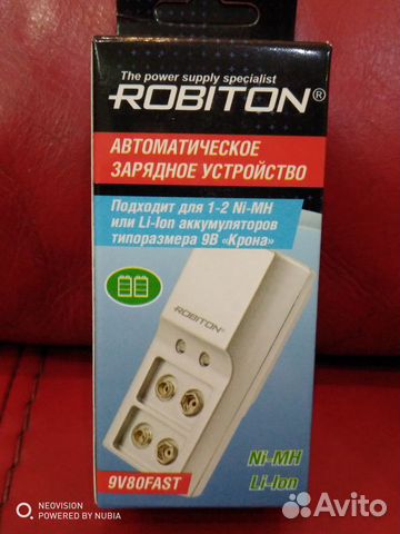 Зарядное устройство 9v80fast для кроны 9в Зарядное устройство 9v80fast для кроны 9в