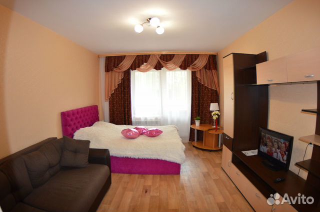 

1-к. квартира, 45 м², 2 кровати