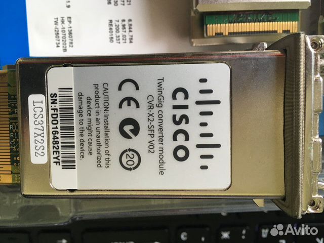Модули cisco CVR-X2-SFP X2-10GB-SR Модули cisco CVR-X2-SFP X2-10GB-SR
