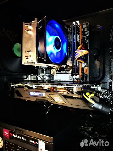 Игровой пк I7 3770/16Гб/M2 SSD 256Гб/RX 570 4Гб