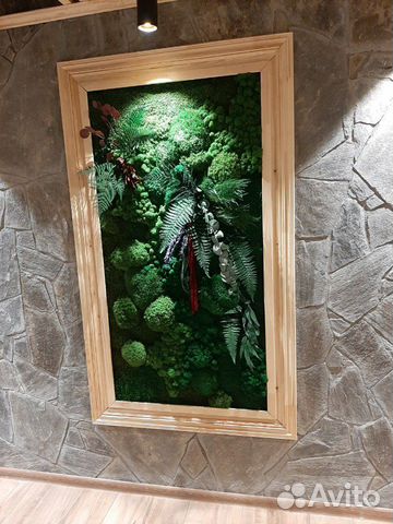 Картина из стабилизированного мха