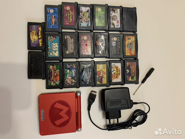 Game boy advance sp mario edition