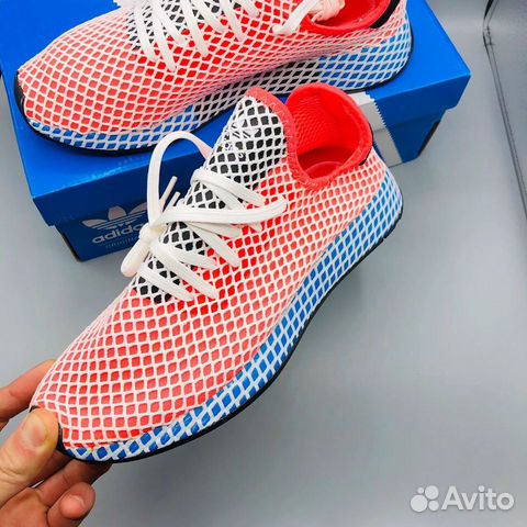 Кроссовки Adidas Дирапт красные