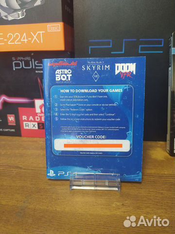 Коды активации игр на PS4 doom VR skyrim VR astrob