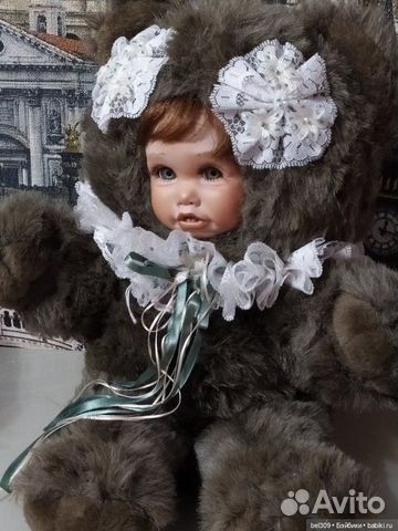 Куколка Мишечка с личиком из молда от Синди Рольф