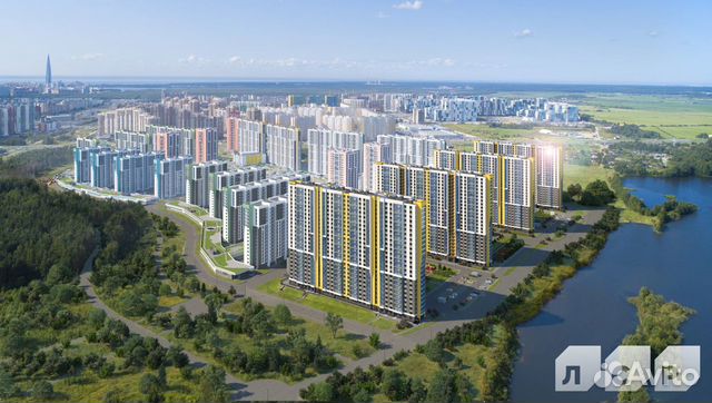 2-к квартира, 53.4 м², 19/25 эт.