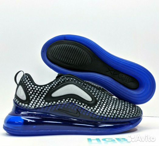 nike air max 720 pixel black blue