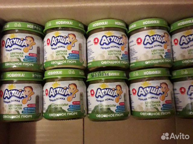 Агуша пюре цветная капуста и брокколи Агуша пюре цветная капуста и брокколи