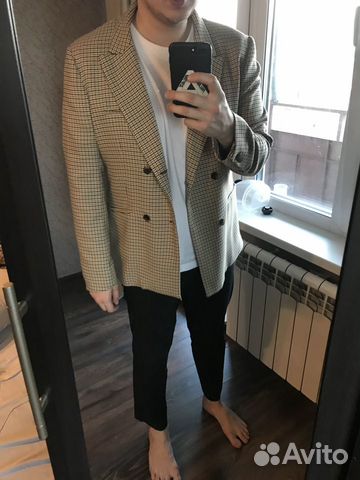 Двубортный блейзер (пиджак) Bershka
