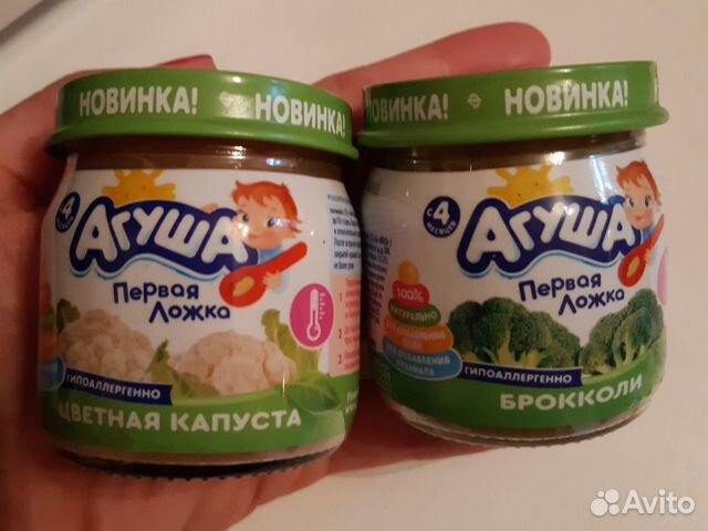 Агуша брокколи, цветная капуста Агуша брокколи, цветная капуста