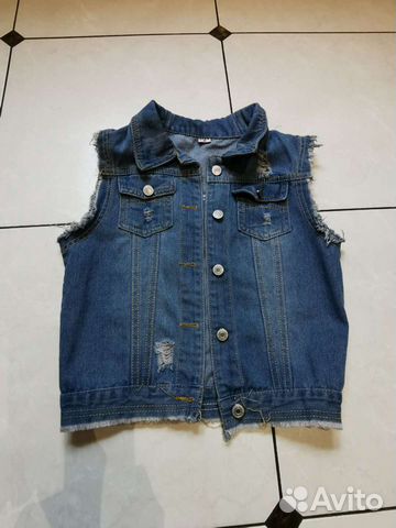Жилет джинсовый 40-42