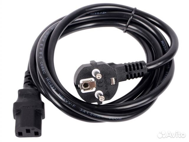 Кабель питания компьютер - розетка 220V 1.2м
