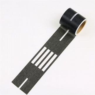 Игровой скотч с дорожной разметкой Умная дорога