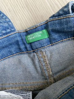 Новый джинсовый комбинезон Benetton 100 см