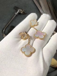 Серьги Van cleef 2 и 4 мотива