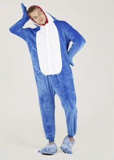 Пижама кигуруми акула с зубами унисекс