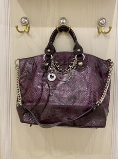 Сумка из натурального питона и кожи