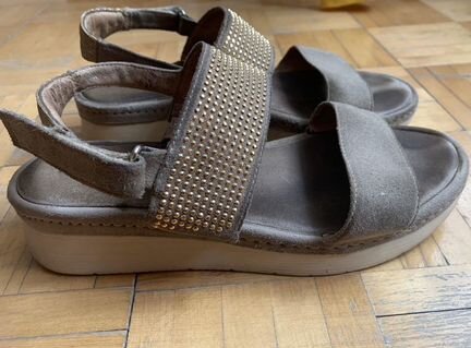 Босоножки Alba. Кожа+замша. 38/ 24 см