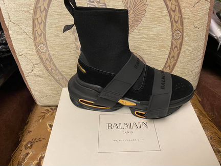 Бомбические Высокие кроссовки Balmain.Нат.замш
