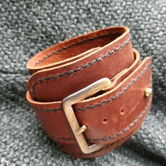 Кожаный браслет мужской. Hand made