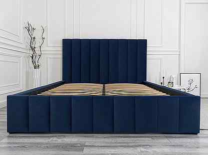 Кровать 160х200 синий Богема