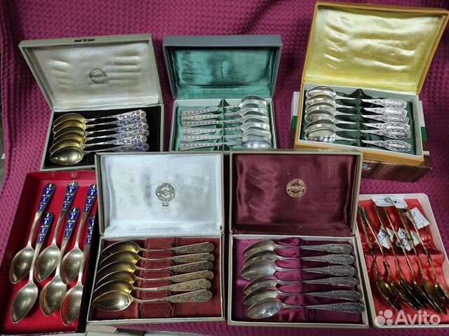 Серебряные чайные ложечки. Таллин, Ленинград, СССР