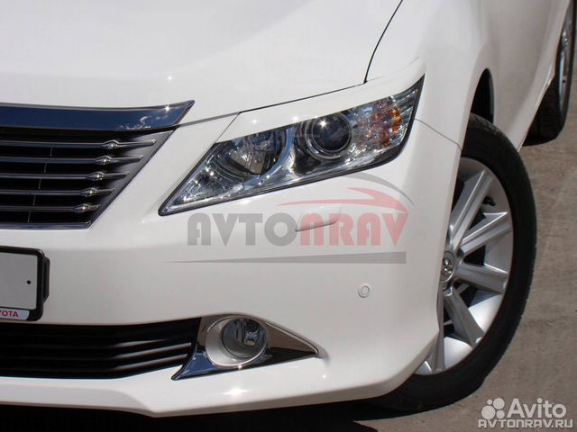Реснички на фары для Toyota Camry V50 (7)