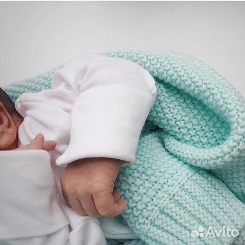 Одеяло на выписку (мятное)