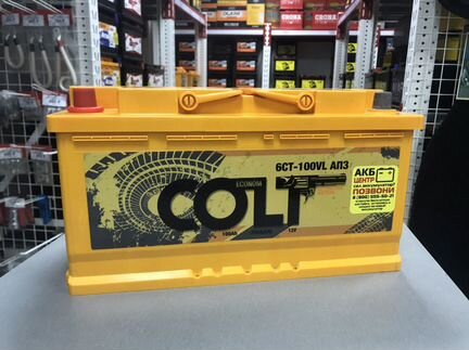 Аккумулятор Colt 100Ah прямая полярность