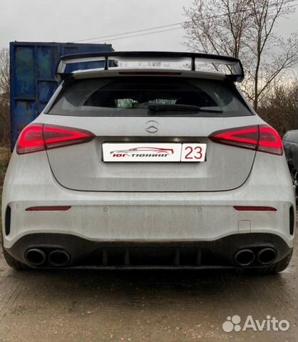 Спойлер на Mercedes A-class w177 черный 2018+