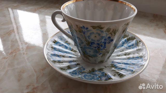 Чайная пара фарфор лфз. Винтаж
