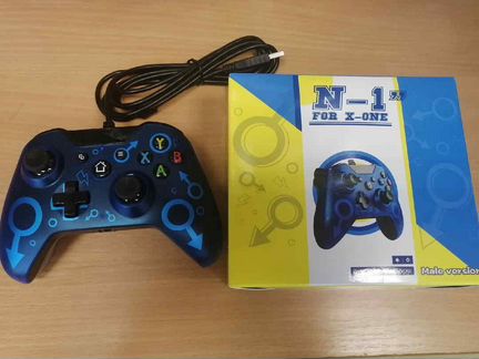 Геймпад проводной для PS3/X-Box One/PC N-1, синий