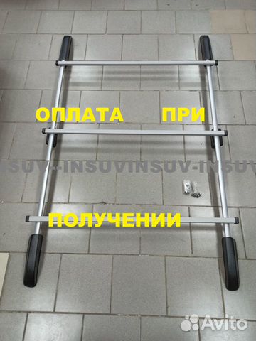 Рейлинги Нива 2131 (5d) с поперечинами (серый) VM