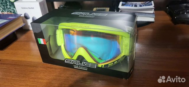 Горнолыжные очки salice lime black