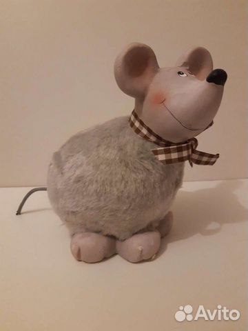 Сувенир подарочный. Копилка Игрушка Мышь керамика