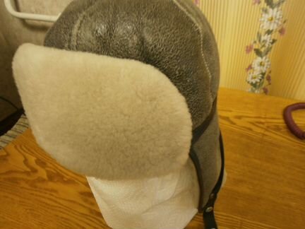 Шапка-у зимняя мужская на натуральном меху.(Мутон)