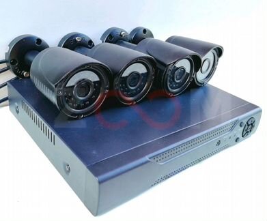 Видеонаблюдение, комплект видеонаблюдения 