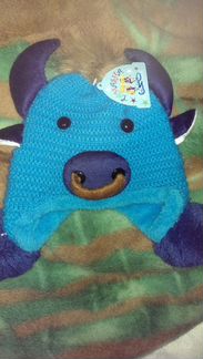 Новая вязанная шапочка бык