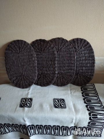 Плетёный Набор подложек на обеденный стол 4 шт