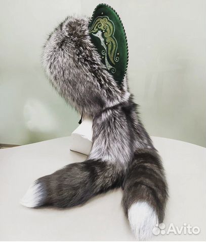 Национальная Шапка Бурек Салаватка из чернобурки