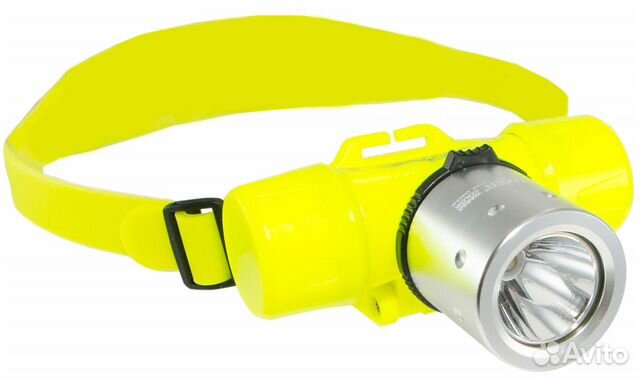 Фонарь налобный водолазный жёлтый свет XM-L