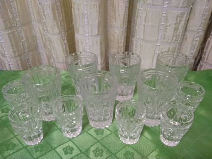 Хрусталь СССР (стаканы, рюмки, стопки)