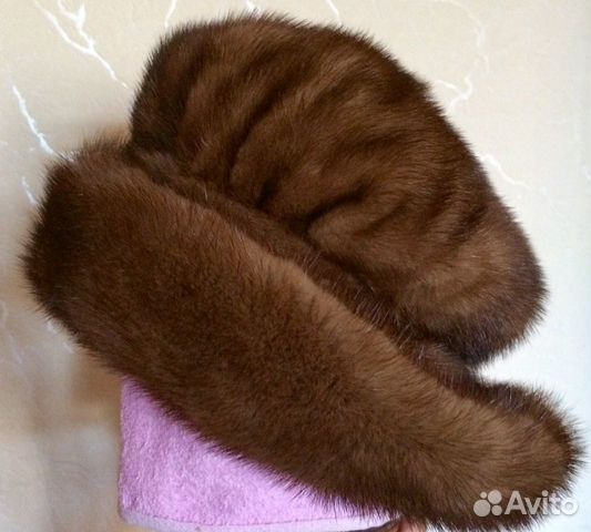 Шапка женская норковая р.56