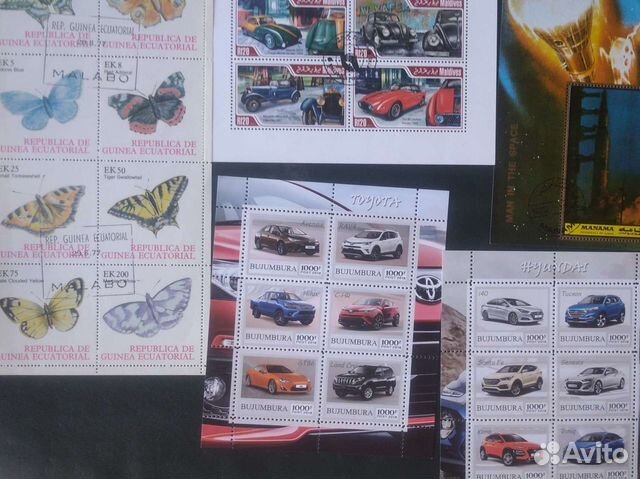 Почтовые марки(блоки)