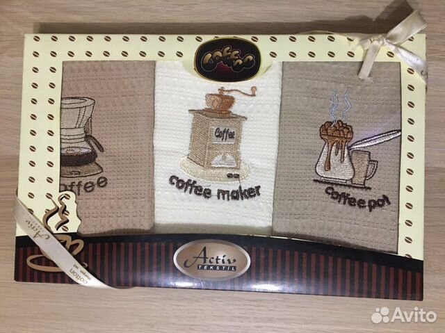 Подарочный набор вафельных полотенец 50*70 3шт