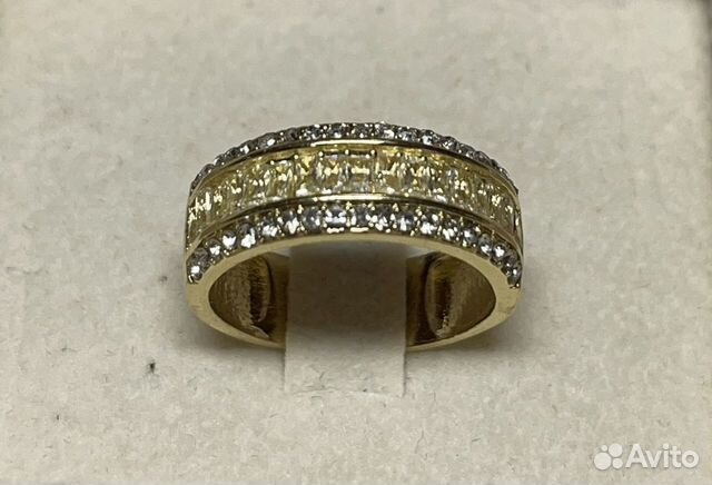 Кольцо бижутерия под золото