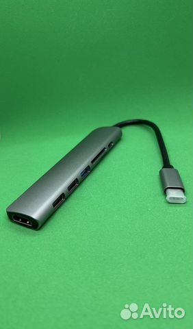 Новый адаптер usb type c 7 в 1 thunderbolt